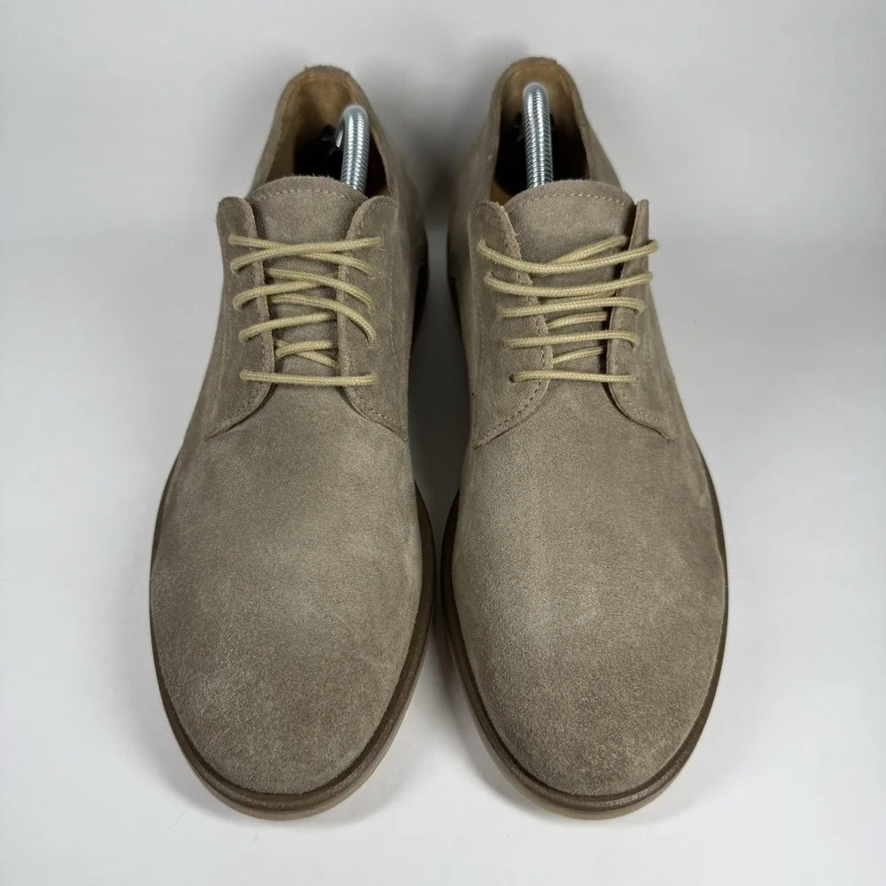 To Boot New York Men's Size 10‎ M Taupe Velvet Suede Asher Lace Up Oxford Shoe